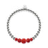 Bracelet Kikiballa à paillettes cerises | Cascade de cristaux